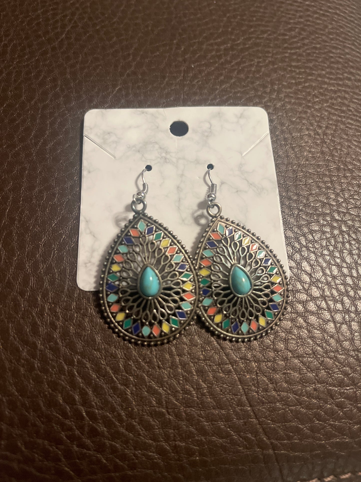 Multicolor Teardrop Earrings