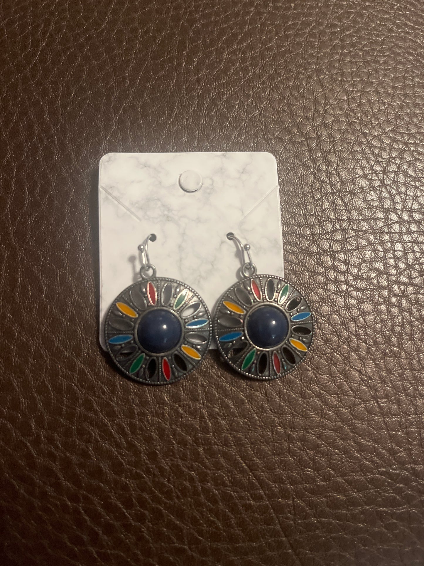 Round Drop Earings