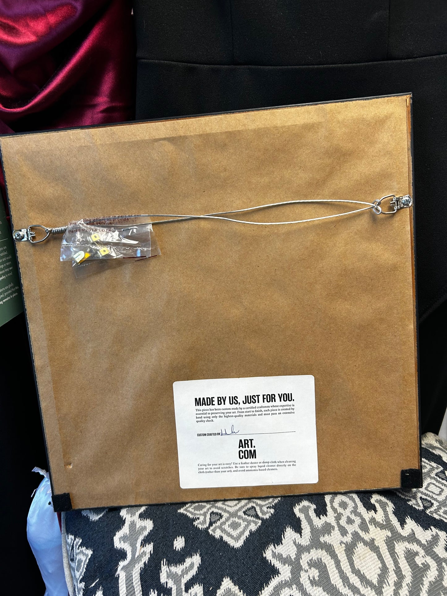 Framed artwork "Little Bird" by artist Erin Clark