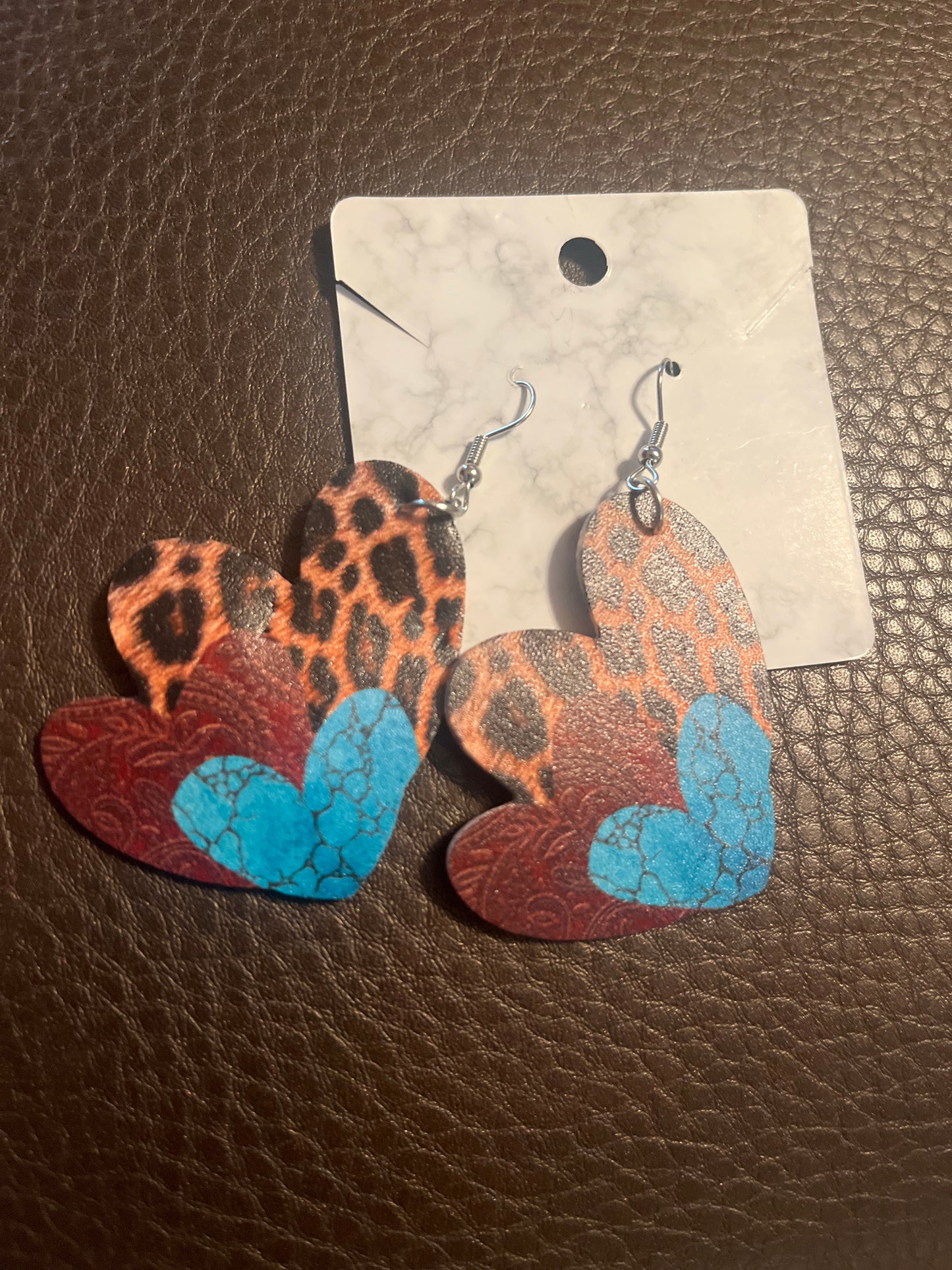 Leather Drop Earrings