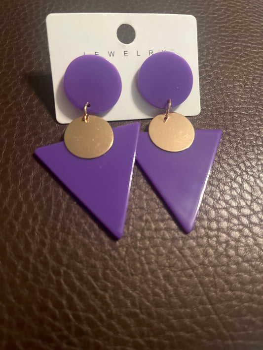 Purple Earrings