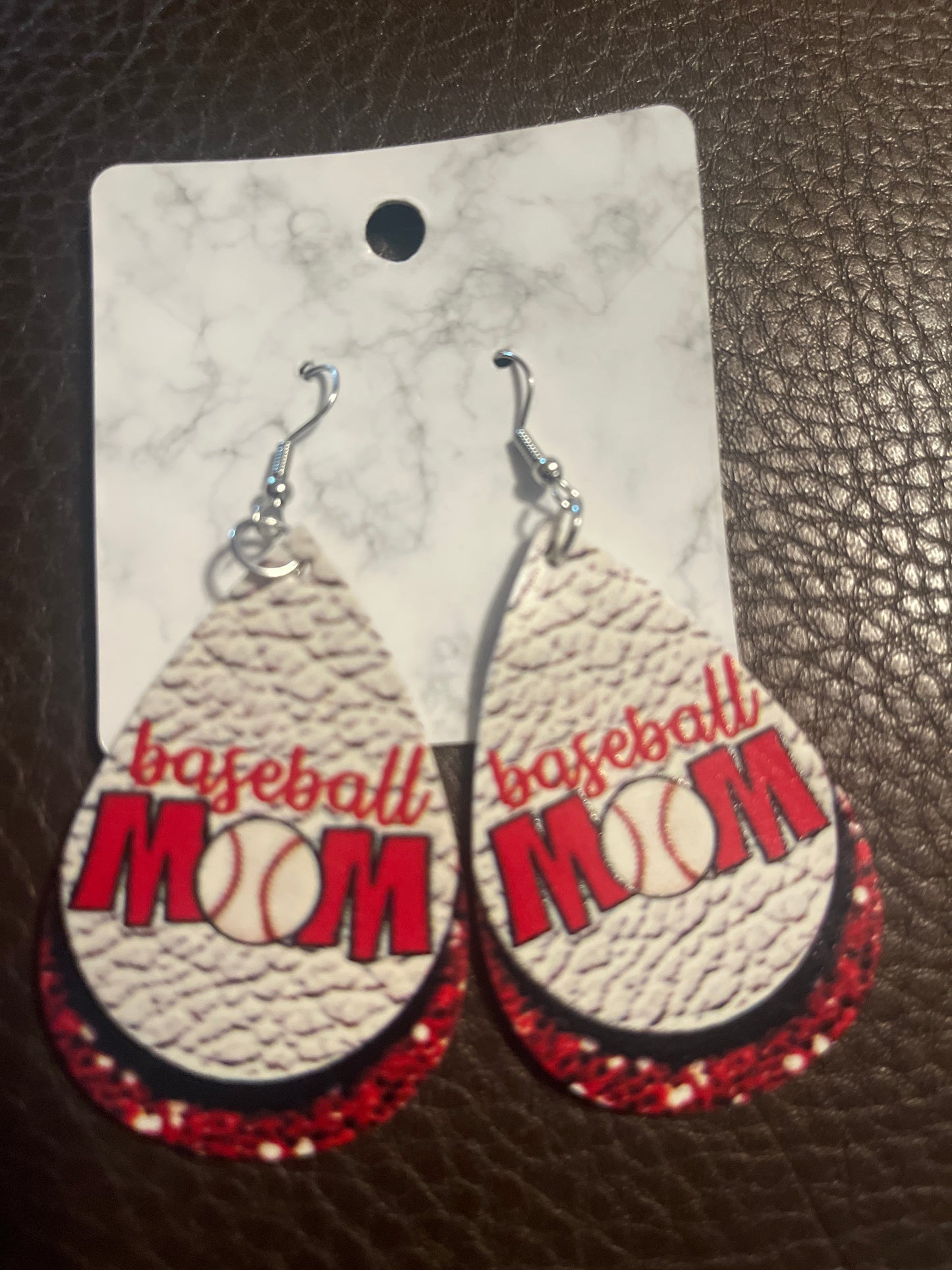 Leather Drop Earrings