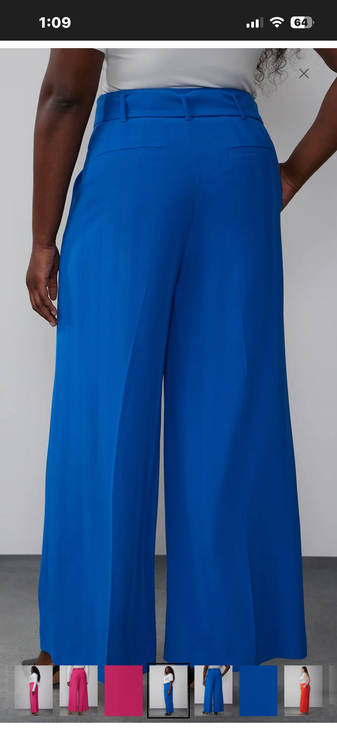 NY & Co. Belted Crepe Wide Leg Pant 3x