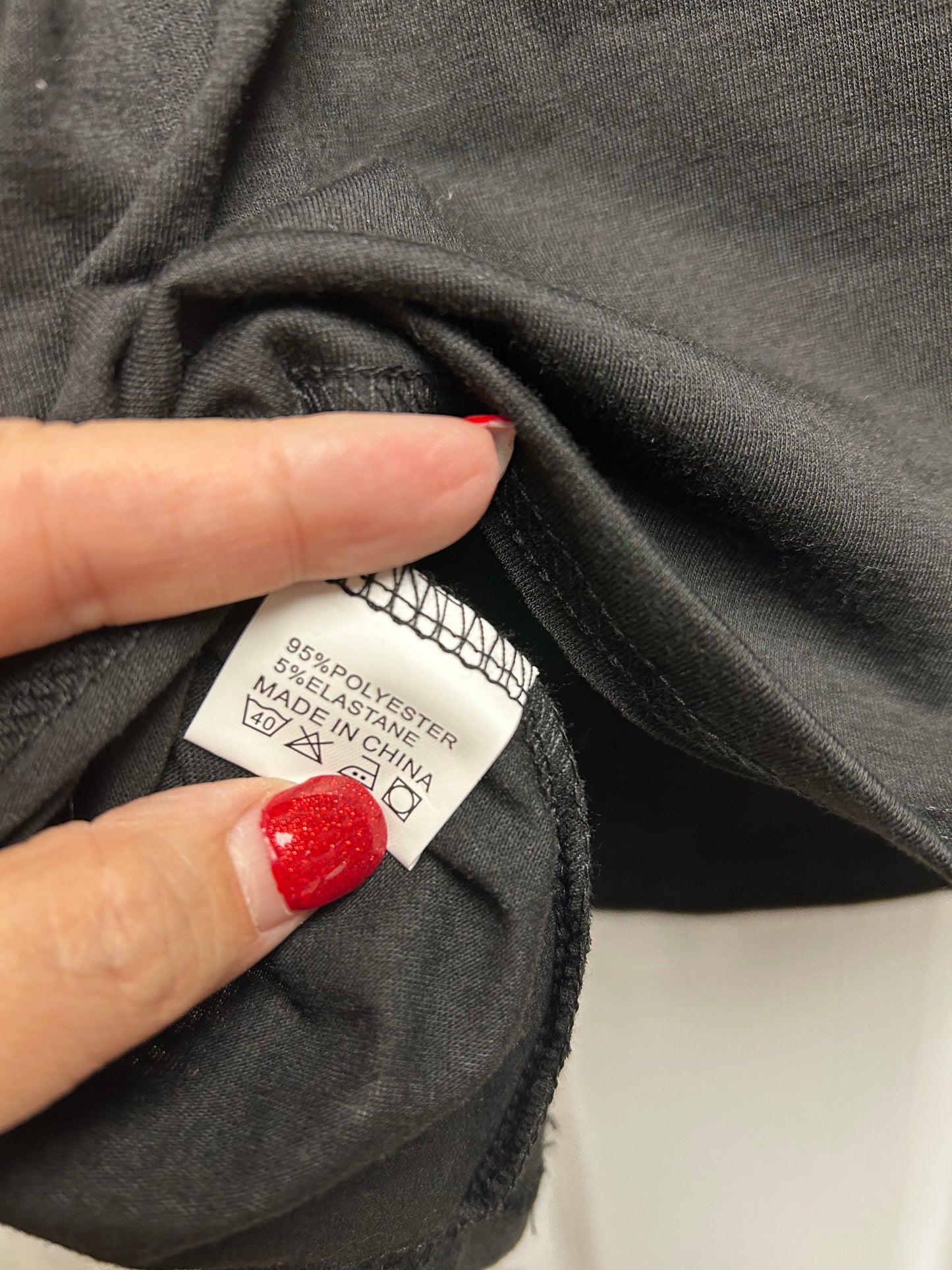 Black Plus Size Long Sheer Sparkly Sleeved Top 2x