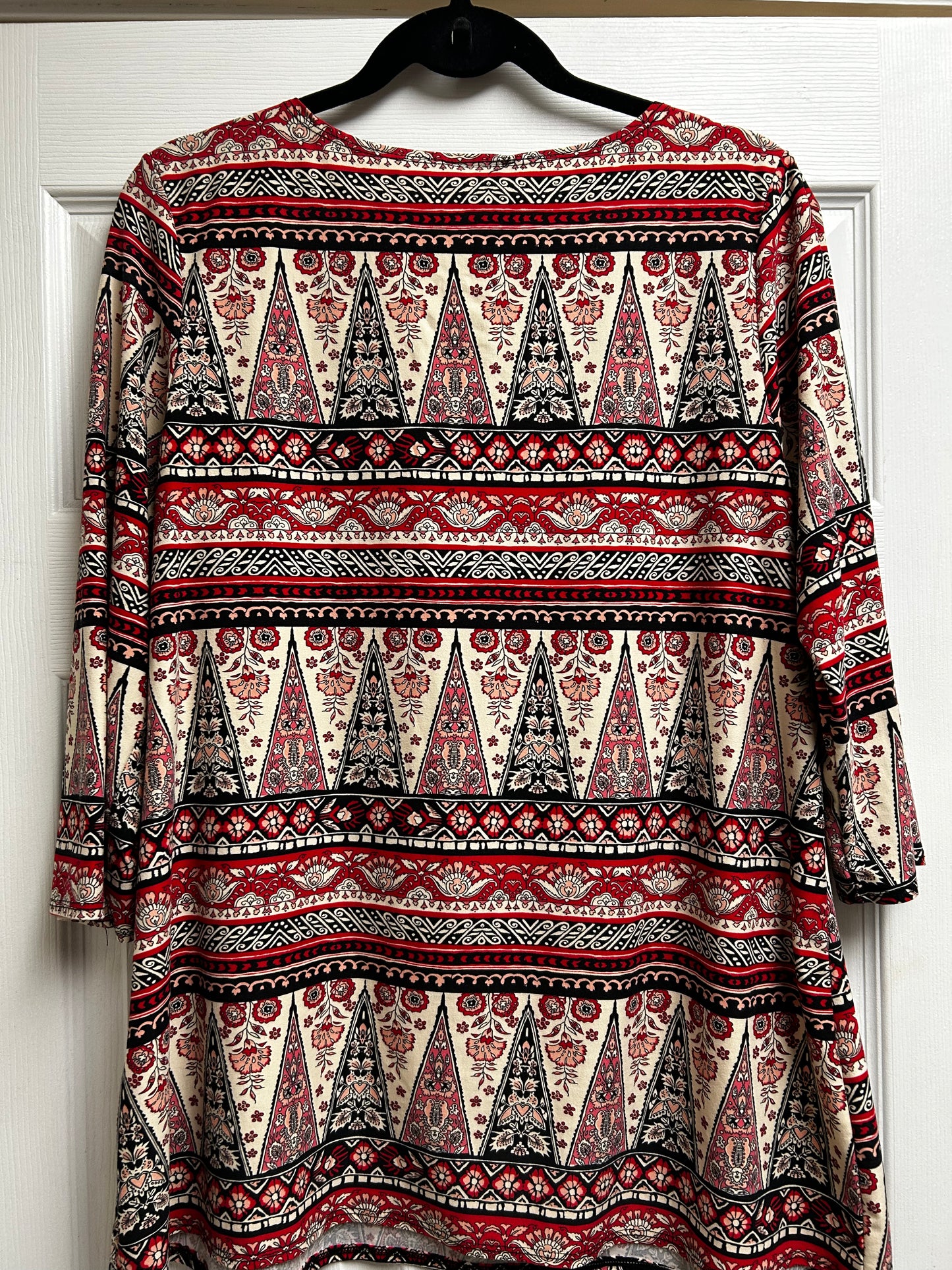 Star Vixen Plus Size Bohemian Print Blouse 2x