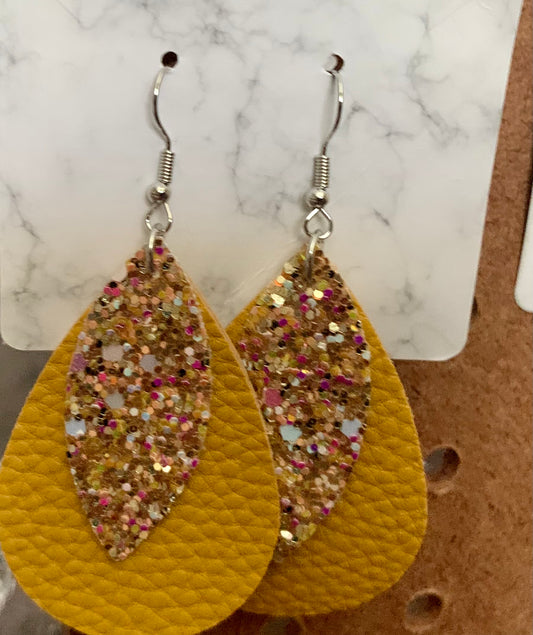 Sequin Layered Drop Earrings