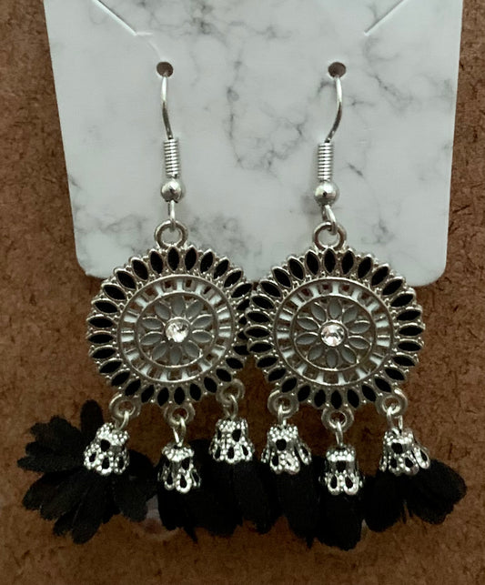 Emily Rose Flower Drop Earrings
