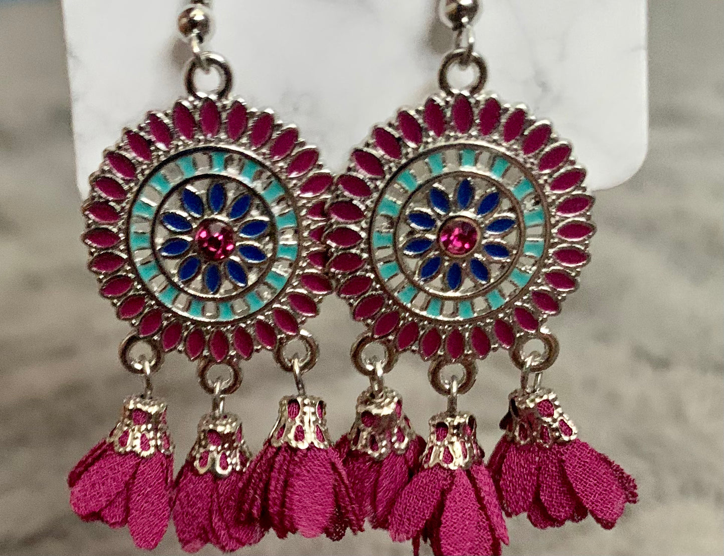Emily Rose Flower Drop Earrings