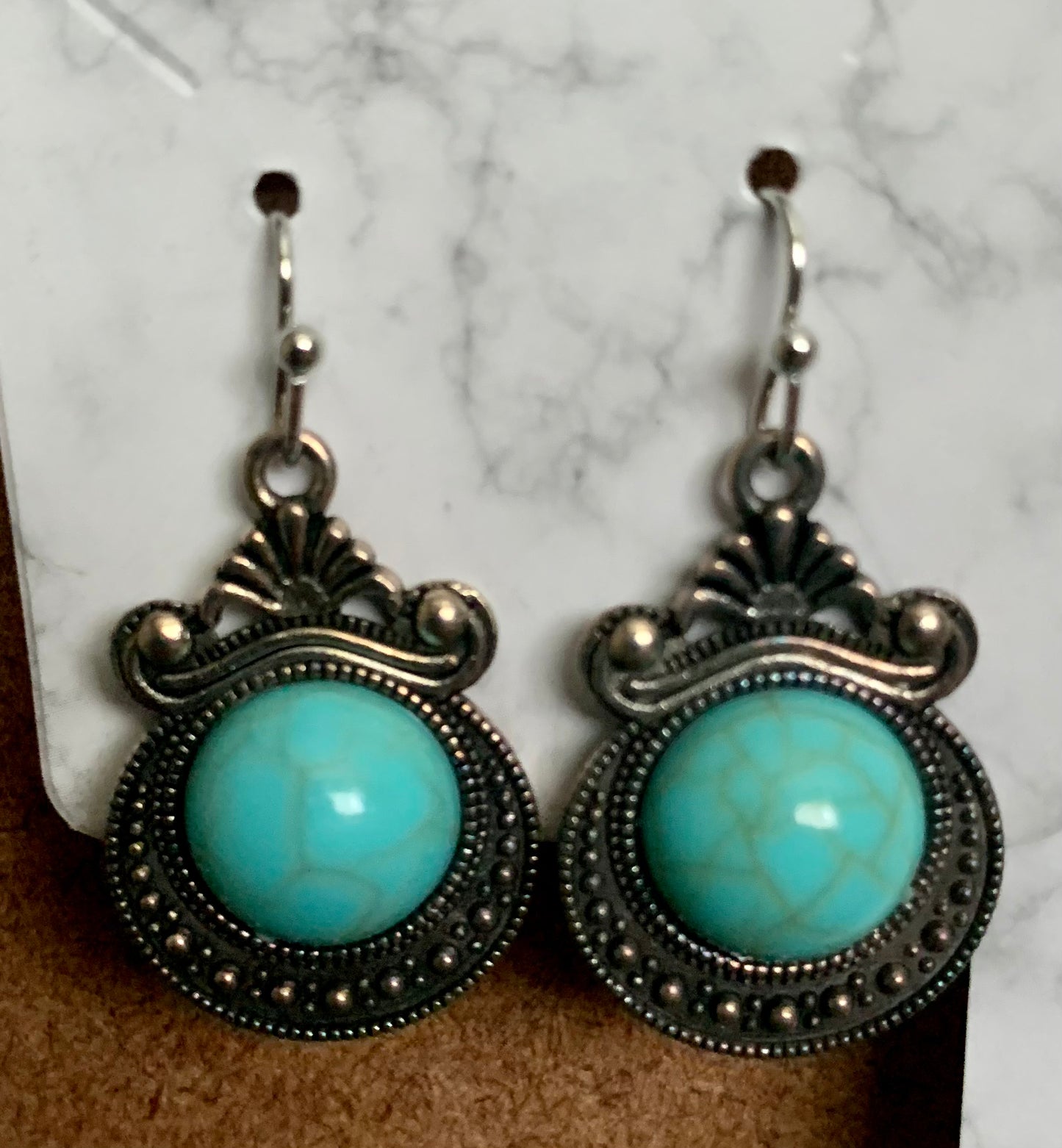 Emily Rose Turquoise Drop Earrings