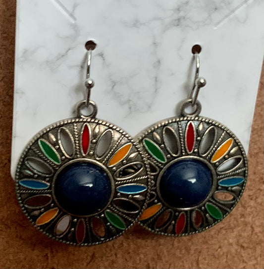 Emily Rose Round Drop Earrings